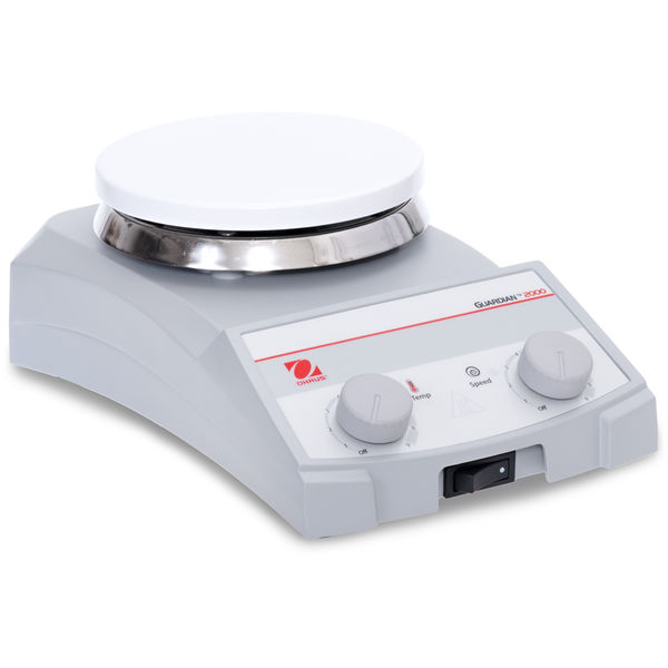 OHAUS™ Ergonomic Basic Mini Hot Plate, Ambient to 500°C